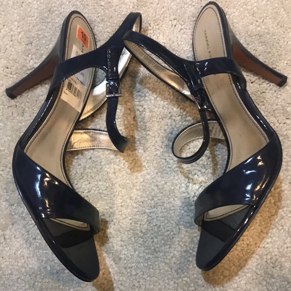 Marc Fisher Navy Blue Ankle Strap Sandals-Size 10 - Picture 2 of 9